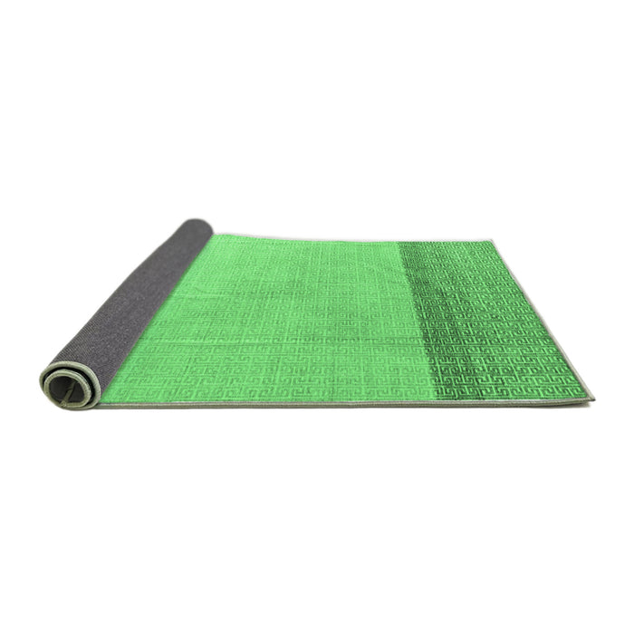 Sideview of Solid Emerald Green Modern Rug, abs4547emgrn