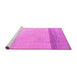 Sideview of Machine Washable Solid Pink Modern Rug, wshabs4547pnk