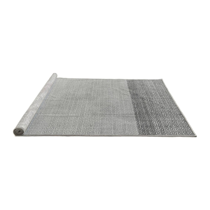Sideview of Machine Washable Solid Gray Modern Rug, wshabs4547gry