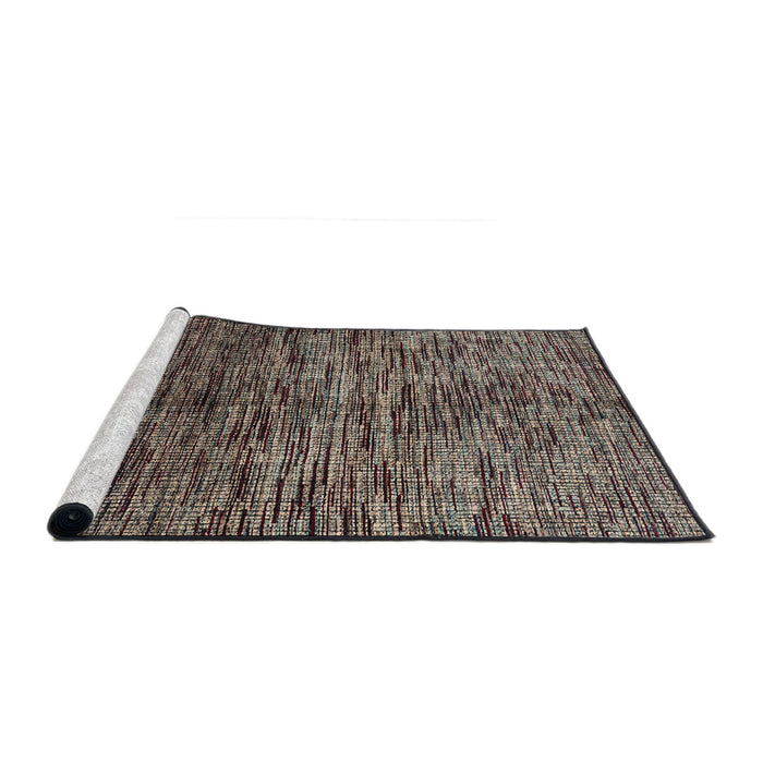 Sideview of Machine Washable Abstract Midnight Gray Rug, wshabs4548