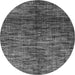 Round Abstract Gray Modern Rug, abs4548gry