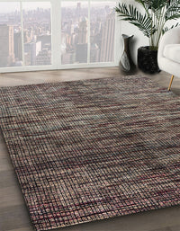 Abstract Mid Gray Modern Rug, abs4548