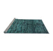 Sideview of Machine Washable Abstract Light Blue Modern Rug, wshabs4548lblu