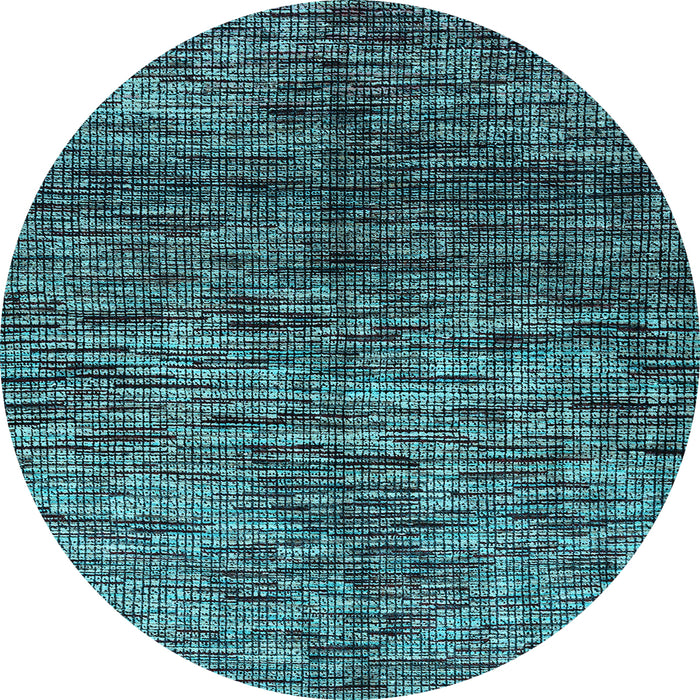 Round Abstract Light Blue Modern Rug, abs4548lblu