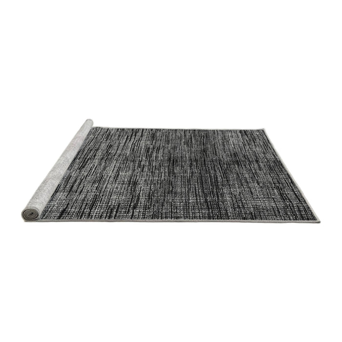 Sideview of Machine Washable Abstract Gray Modern Rug, wshabs4548gry