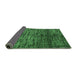 Sideview of Abstract Emerald Green Modern Rug, abs4548emgrn