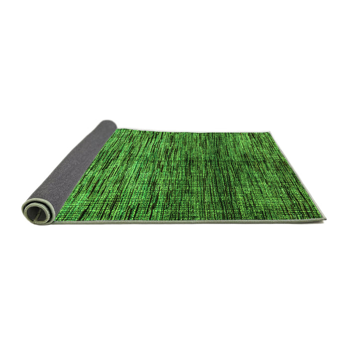 Sideview of Abstract Green Modern Rug, abs4548grn
