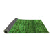 Sideview of Abstract Green Modern Rug, abs4548grn