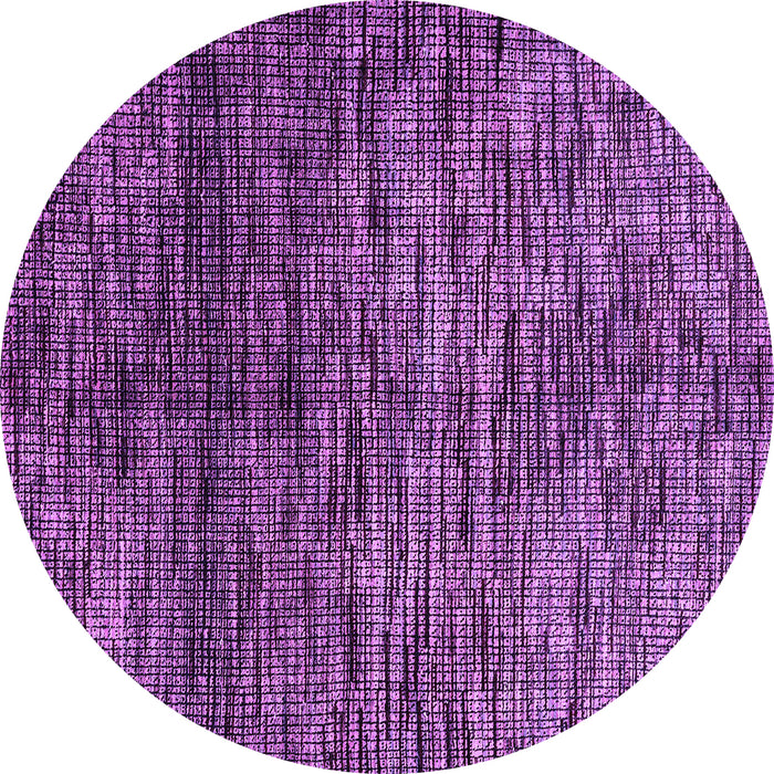 Round Machine Washable Abstract Purple Modern Area Rugs, wshabs4548pur