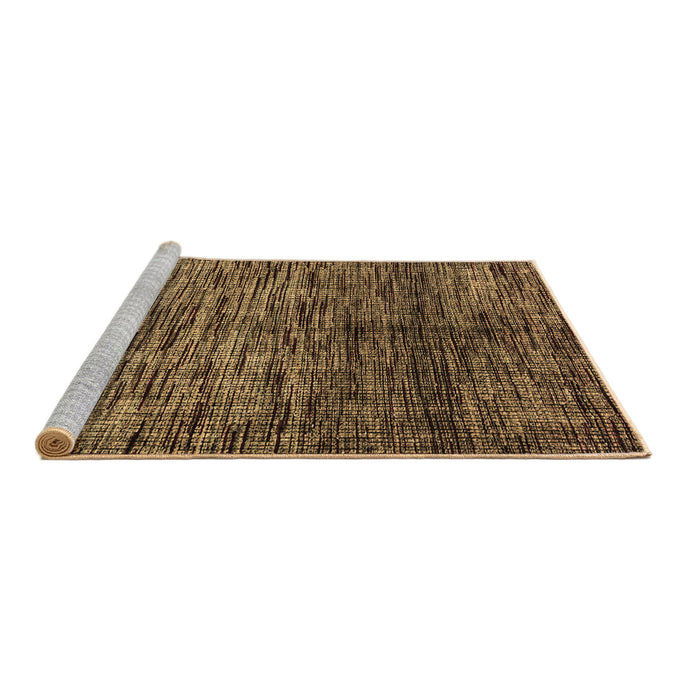 Sideview of Machine Washable Abstract Brown Modern Rug, wshabs4548brn