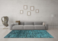 Machine Washable Abstract Light Blue Modern Rug, wshabs4548lblu