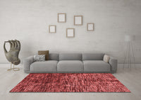 Machine Washable Abstract Red Modern Rug, wshabs4548red