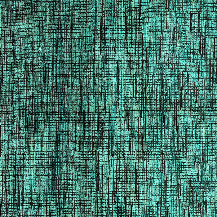 Square Abstract Turquoise Modern Rug, abs4548turq