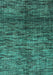 Machine Washable Abstract Turquoise Modern Area Rugs, wshabs4548turq