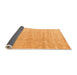 Sideview of Solid Orange Modern Rug, abs4549org