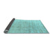 Sideview of Solid Light Blue Modern Rug, abs4549lblu