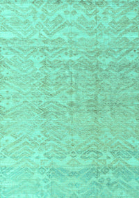 Solid Turquoise Modern Rug, abs4549turq