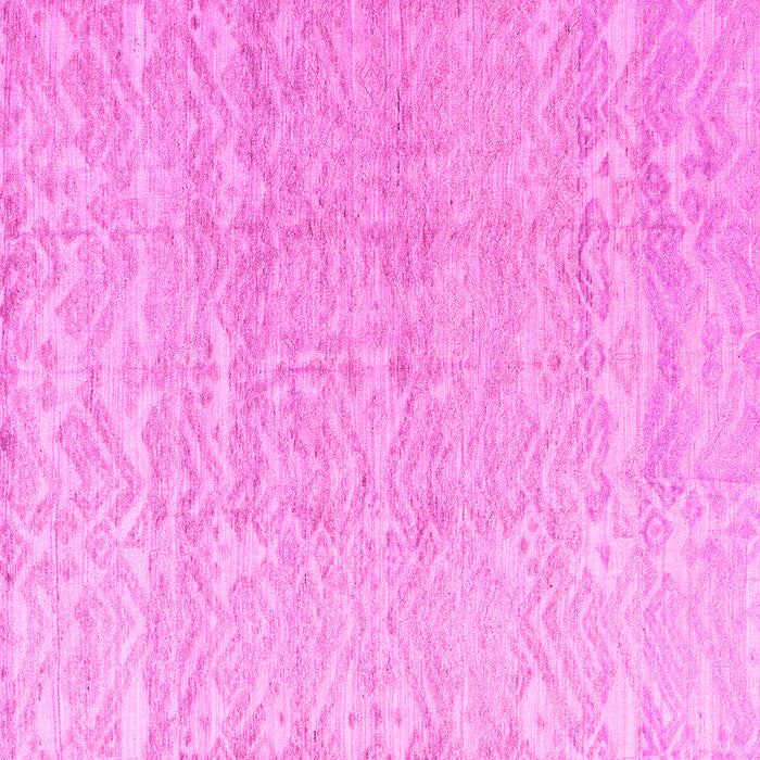 Square Machine Washable Solid Pink Modern Rug, wshabs4549pnk