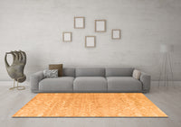 Machine Washable Solid Orange Modern Rug, wshabs4549org