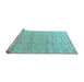 Sideview of Machine Washable Solid Light Blue Modern Rug, wshabs4549lblu