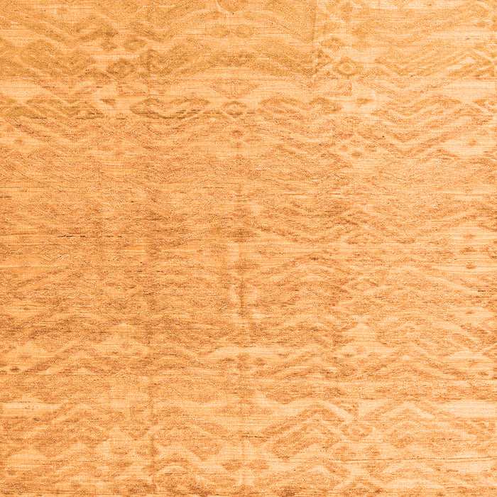 Square Solid Orange Modern Rug, abs4549org