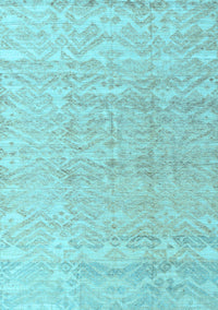 Solid Light Blue Modern Rug, abs4549lblu