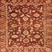 Square Oriental Orange Traditional Rug, abs454org