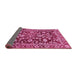 Sideview of Oriental Pink Traditional Rug, abs454pnk