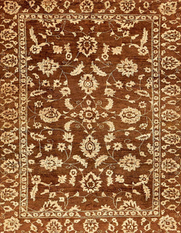 Abstract Orange Oriental Rug, abs454