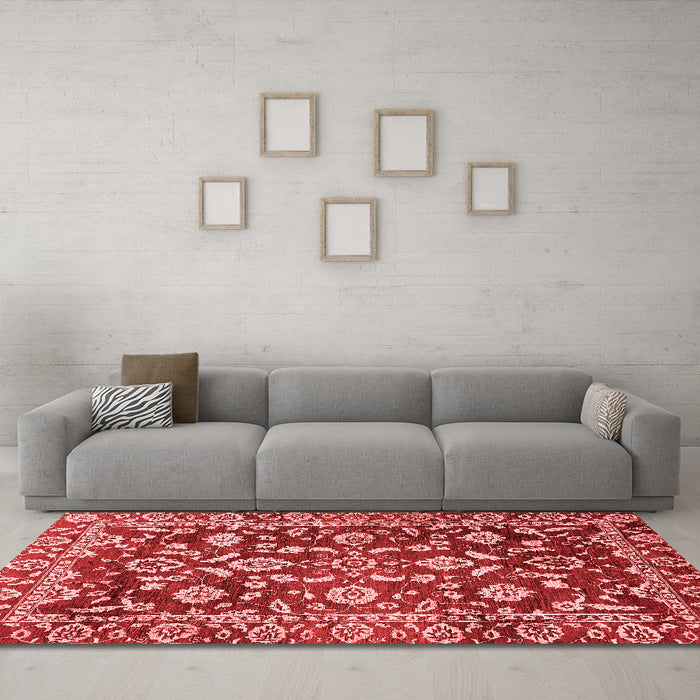 Traditional Red Washable Rugs