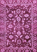 Machine Washable Oriental Purple Traditional Area Rugs, wshabs454pur