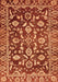 Machine Washable Oriental Orange Traditional Area Rugs, wshabs454org