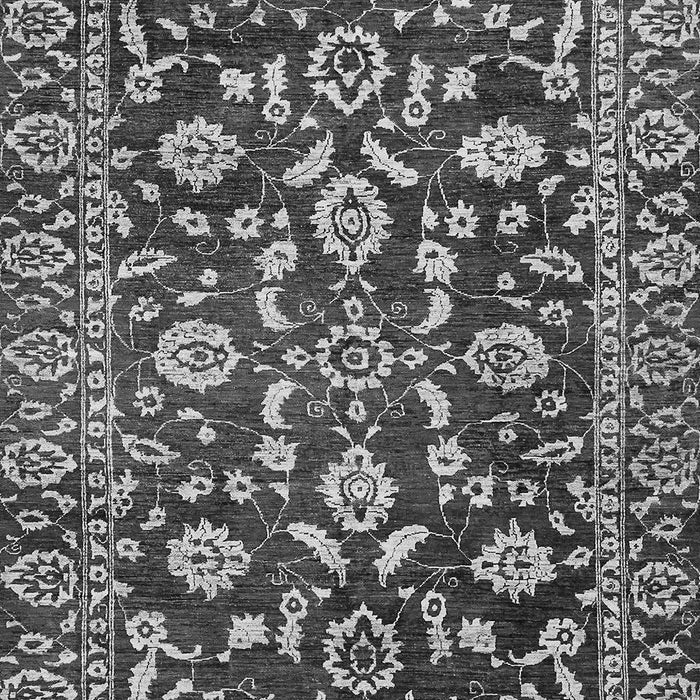 Machine Washable Oriental Gray Traditional Rug, wshabs454gry