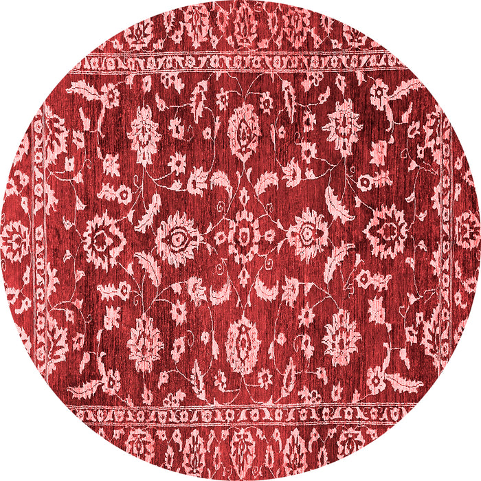 Machine Washable Oriental Red Traditional Rug, wshabs454red