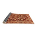 Sideview of Oriental Orange Traditional Rug, abs454org