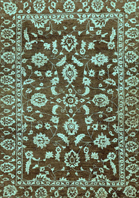 Oriental Light Blue Traditional Rug, abs454lblu