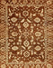 Machine Washable Abstract Orange Rug, wshabs454