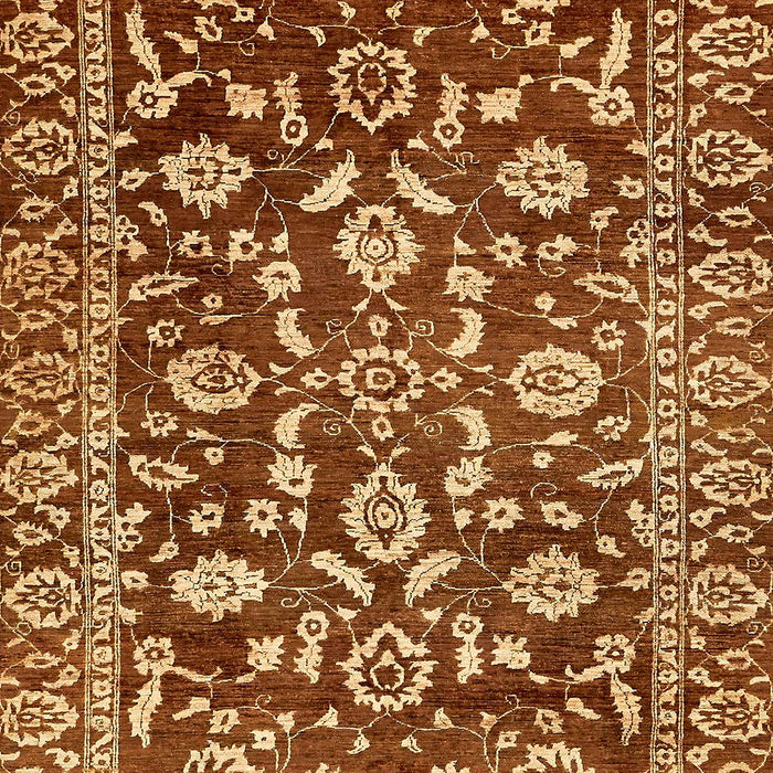 Machine Washable Abstract Orange Rug, wshabs454