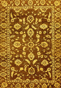 Oriental Yellow Traditional Rug, abs454yw