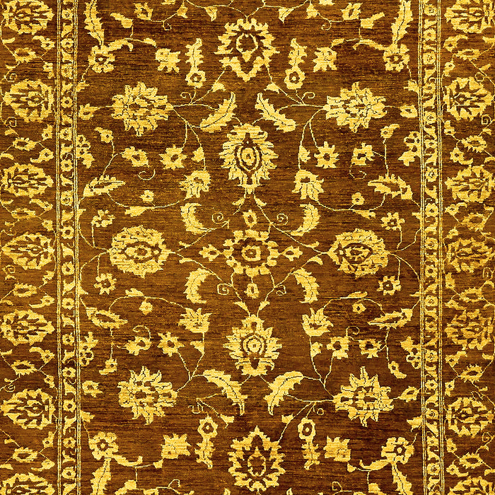 Oriental Yellow Traditional Rug, abs454yw