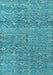 Machine Washable Abstract Light Blue Modern Rug, wshabs4550lblu
