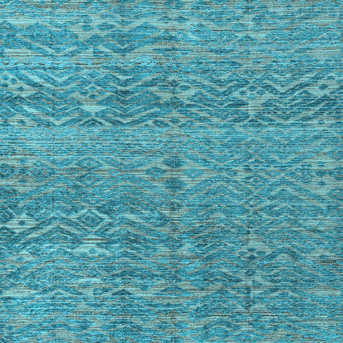 Square Abstract Light Blue Modern Rug, abs4550lblu