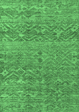 Abstract Emerald Green Modern Rug, abs4550emgrn
