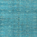 Square Machine Washable Abstract Light Blue Modern Rug, wshabs4550lblu