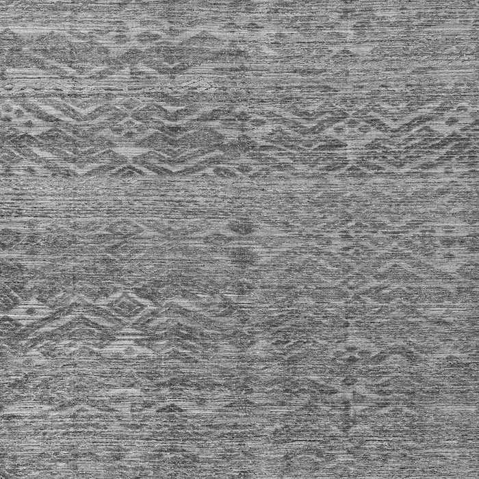 Square Abstract Gray Modern Rug, abs4550gry