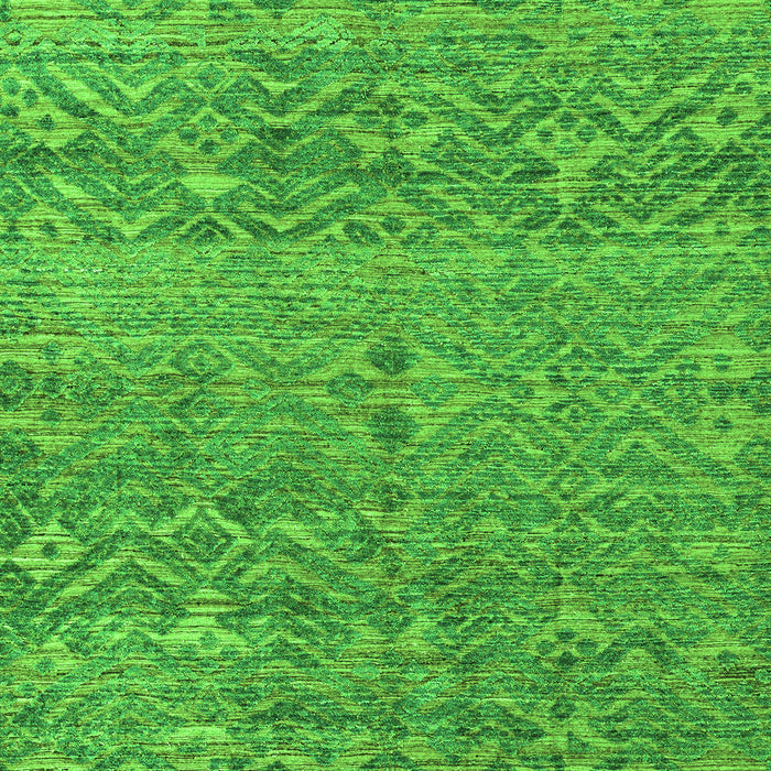 Machine Washable Abstract Green Modern Area Rugs, wshabs4550grn