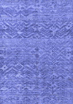 Abstract Blue Modern Rug, abs4550blu