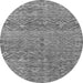 Round Machine Washable Abstract Gray Modern Rug, wshabs4550gry