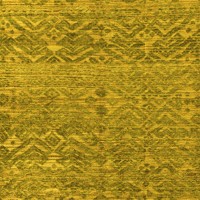 Machine Washable Abstract Yellow Modern Rug, wshabs4550yw