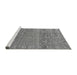Sideview of Machine Washable Abstract Gray Modern Rug, wshabs4550gry
